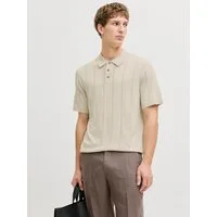 Jack & Jones Polokragenpullover JPRBLAWILLIAM STRUCTURE KNIT POLO SS SN Viskosemischung, regular fit