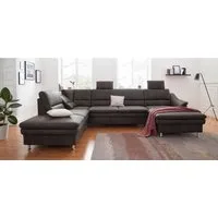 sit&more Wohnlandschaft Cardoso U-Form, mit Federkern und Kopfstützen, mit Bettfunktion und Relaxfunktion