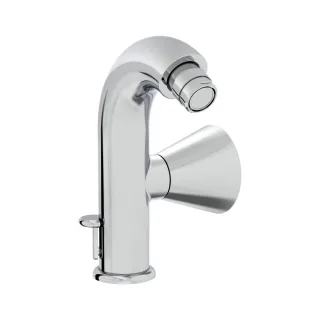 VitrA Liquid Einhebel-Bidetmischer mit Ablaufgarnitur Einlochmontage Höhe 18 cm Chrom,A42758 A42758