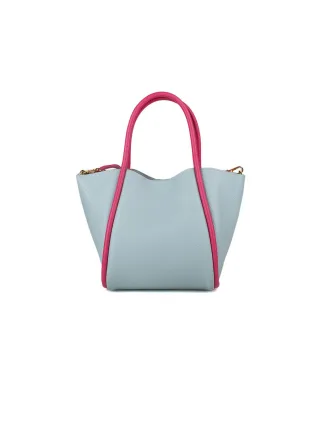 Giulia Monti Tote Bag Himmelblau Fuchsia