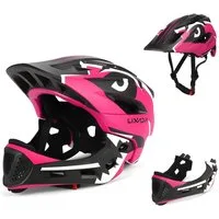 Lixada Kinderhelm Integralhelm Kinder Fahrradhelm Helm Radfahren Skateboarding, ab 2 Jahren, 13 Lüftungsschlitze, Mundschutz