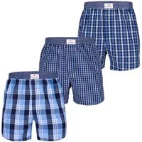 Luca David Boxer Olden Glory Boxershorts (3-St) American Webboxer Karo 3er 6er 9er Pack