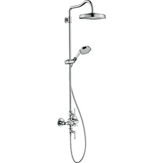 hansgrohe Axor Montreux Showerpipe 16572000 chrom, mit Thermostat, 1jet Kopfbrause
