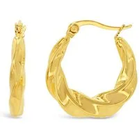 Ars-Argenti Paar Creolen Sexy Creolen Ohrringe - 18K doppelt vergoldet inkl. Geschenkbox (inkl. Schmuckbox), Damen Ohrringe, Hypoallergen, Wasserfest, Nickelfrei