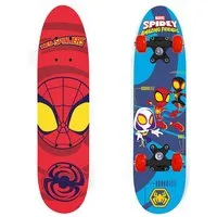 Spiderman Skateboard Spider-Man 61 cm – Kinder Holz Skateboard 24 Zoll Funboard, Kinder Skateboard, rutschfeste Oberfläche, 9-lagiges Ahornholz