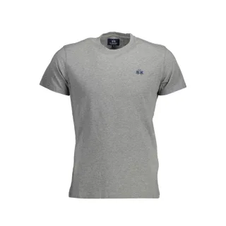 La Martina Grigio Baumwoll Herren T-Shirt