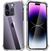 Wisam Smartphone-Hülle Wisam® Apple iPhone 14 Pro 6.1" Anti Shock Silikon Case Clear Hülle 15,49 cm (6,1 Zoll)