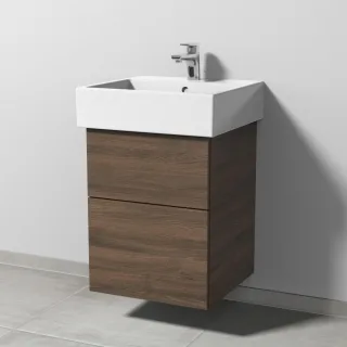 Sanipa 3way Waschtischunterbau zu Duravit Vero Air Waschtisch mit 2 Auszügen, Eiche-Arizona SM43180