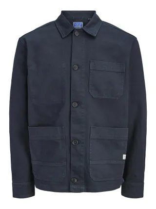 JACK&JONES - JPRBLUDERRY WORKER L/S OVERSHIRT Sky Captain - Gr. - S