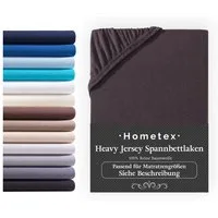 Hometex Premium Textiles Spannbettlaken Exclusive Topper-Spannbettlaken, Jersey, Für Matratzentopper und Boxspringbett Topper