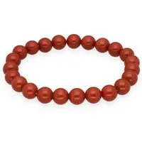 Lebensquelle Plus Armband Jaspis, rot Kugelarmband, 8 mm