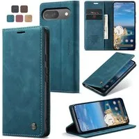 CaseMe Handyhülle Hülle für Google Pixel Klapphülle Google Pixel 9 Pro Dunkles Zyanblau