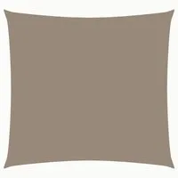vidaXL Sonnensegel Sonnensegel Oxford-Gewebe Quadratisch 4x4 m Taupe, (1-tlg)