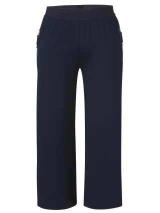 VIA APPIA DUE - Weit geschnittene 7/8-Hose mit komfortablem Elastikbund blau - Gr. - 46