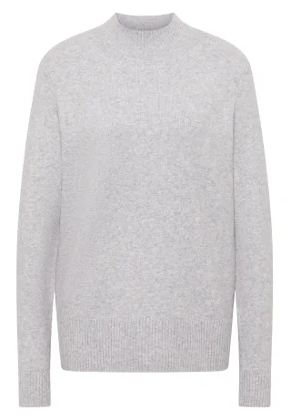 CECIL - Cosy Turtleneck Pullover luna grey melange - Gr. - M