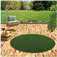 Snapstyle Rasenteppich Kunstrasen Rasenteppich mit Noppen Kingston Rund, Rund, Höhe: 7 mm