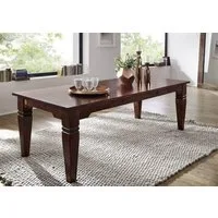 Massivmoebel24 Esstisch Esstisch Akazie 200x100x76 nougat lackiert OXFORD #606