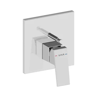 VitrA Minimax Square Einhebel-Wannenfüll- und Brausearmatur V-Box Unterputzmontage Chrom,A43730EXP A43730EXP