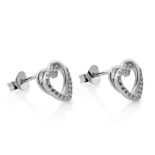 Orphelia 'Ariana' Damen 925er Sterling Silber Steckerohrringe - Silber ZO-7482
