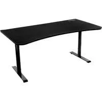 Arena Gaming-Tisch, Pure Black schwarz, vollflächiges Mikrofaser-Mauspad