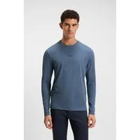 BOSS ORANGE Langarmshirt TChark Rundhalsausschnitt, Regular Fit, mit BOSS-Logo