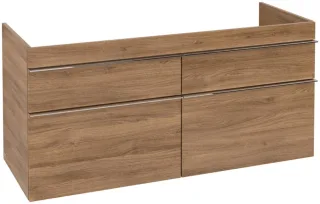 Villeroy & Boch Venticello Waschbeckenunterschrank, 4 Auszüge, 1253 x 590 x 477 mm, Kansas Oak / Kan A93001RH