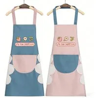 Blusmart Kochschürze 2 Stück Schürzen Frauen wasserdichte Küchenschürze mit Taschen, (Ölfeste Schürze, BBQ Schürze, Frauen Schürze, 2-tlg., Kochschürze), für Küche Garten BBQ Chef Kellner Bäcker