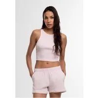 URBAN CLASSICS T-Shirt Ladies Washed Rib Jersey Cropped Top