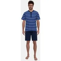 GÖTZBURG Shorty Waterford (2 tlg) Kurzarm, Rundhalsausschnitt, kurze Hose, Baumwollmix, atmungsaktiv