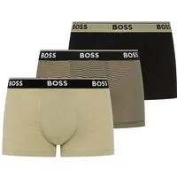 BOSS Trunk (Packung, 3-St) aus Stretch-Baumwolle, elastischer Bund, mittlere Bundhöhe