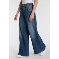 Herrlicher 5-Pocket-Jeans Shyra Palazzo Denim mit besonders weitem Bein