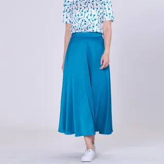 Ausgestellter Midirock aus Satin