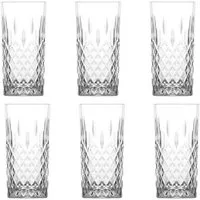 LAV Gläser-Set Odin 6 teiliges Set - 365 ml - Longdrinkgläser aus Borosilikatglas, 6-tlg., Glas, 6-teilig, 365 ml