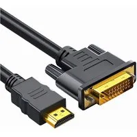 Bolwins M50 HDMI zu DVI Kabel 1,5 m, 1080p, PC & TV, 24+1 Stecker HDMI-Kabel, HDMI Stecker (19-polig), DVI-D Stecker (150 cm), HDMI auf DVI-D Adapterkabel, bidirektional, Full HD 1080p