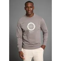 DELMAO Sweatshirt lange Ärmel, lässige Passform, mit Print, Rundhals