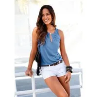 LASCANA Tanktop mit Zieraccessoire, lässiges Jerseytop, casual