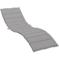 vidaXL Sitzauflage Sonnenliegen-Auflage Grau 200x70x3 cm Oxford-Gewebe, (1 St)