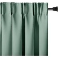 AmeliaHome Gardine Gardine Vorhang Einfarbig Verdunklungsvorhang Aufhängung Pleat (1 St), Kräuselband, verdunkelnd
