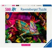 Ravensburger Puzzle Colorful Animals, Chameleon, 500 Puzzleteile, Made in Germany