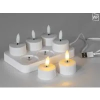 formano LED-Kerze Akku Teelichter, Akkubetrieben