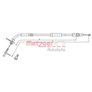 Metzger Handbremsseil hinten rechts Mercedes W169 W245
