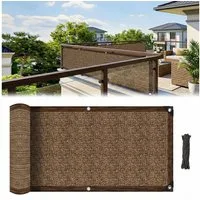 Lapalife Balkonsichtschutz Schattierungsnetz HDPE Seitenmarkise, 95% UV-Schutz Sichtschutz Balkon Mit Ösen, für Auto, Garten, Gewächshaus, Camping