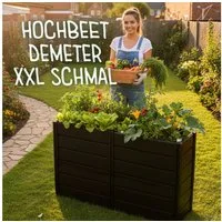 KHW Hochbeet Demeter XXL schmal (Spar-Set), platzsparende Bauweise, erweiterbar, BxTxH: 158x44x92 cm