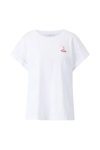Rich & Royal - Boyfriend Sparkle Organic Shirt white - Gr. - L