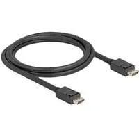 Kabel DisplayPort 2.1 Stecker > DisplayPort Stecker, 16K, 80 Gbps schwarz, 1,8 Meter
