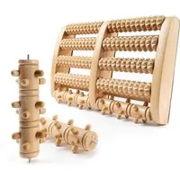 KVOTA Fußmassagegerät Fußmassageroller mit AUSTAUSCHBAREN Rollen Fußroller+ 2 Zusatzrollen, Einzelpackung, 1*Massagerolle, 2*Zusatzrolle, 1*Fußreflexionzonen-Karte, Reflexzonen-Karte, 2 Zusatzrollen