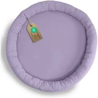 lilimaus Bodenkissen Sitzkissen für Kinder aus Musselin - Spielmatte & Kuschelecke, mit zarter Rüscheneinfassung - zum Lesen, Spielen & Kuscheln