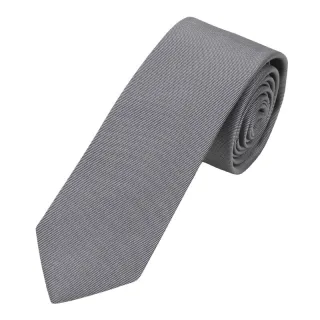 seidenfalter - Krawatte Uni 6,0-6,5cm d-grau - Gr. - OS