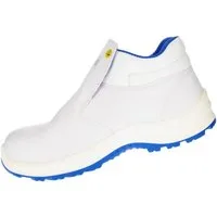 PRO FIT 121 ESD Sicherheitsschuhe S2 "Arctos white mid", weiß/blau Arbeitsschuh (1, Paar) Zehenschutzkappe, Atmungsaktiv, für Arbeiten im Weißbereich