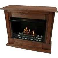 Kaminbau Mierzwa Echtfeuer-Dekokamin Emily (Deluxe, Brenngel & Bio-Ethanol Kamin inkl. regulierbarer Brenner & Zubehör), Farbwahl, Gelkamin, Ethanolkamin, Kaminofen, Bodenkamin